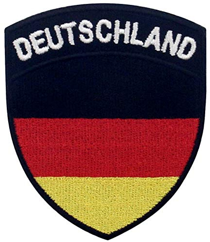 Deutschland Schild Flagge Bestickter Aufnäher zum Aufbügeln/Annähen