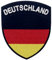 Deutschland Schild Flagge Bestickter Aufnäher zum Aufbügeln/Annähen
