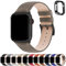 Fullmosa Correa para Apple Watch, Correas de Cuero Genuino Compatible con Apple Watch SE Series 8 Series 7/6/5/4/3/2/1/Se/Se2, Elefante Gris + Hebilla de Plata,42mm/44mm/45mm