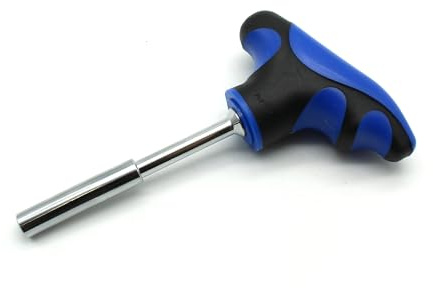 TMAX 1/4 Inch T-Handle Hex Bit Holder Screwdriver, 5 Inch Long, Screwdriver Handle for Holding Bits and Screws with Non-slip Material