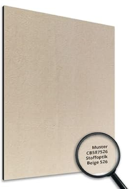 NORILIVING Muster Duschrückwand Fliesenersatz Dusche 20x29 cm Motiv Stoffoptik beige | Duschwand ohne Bohren | Aluverbundplatte 3 mm