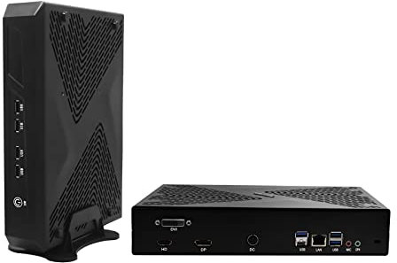 WEIDIAN Gaming Mini Desktop Computer, Core i7-11700F, GTX1650 4GB GDDR5, Mini Gaming PC 64GB DDR4, 1TB NVMe SSD, 2TB HDD, HDMI, DP, DVI Triple Display Output, WiFi6, BT5.2, Gigabit Ethernet, USB3.0