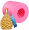 HONGECB 3D Tannenzapfen Kerzenform, 3D Kerzenform Weihnachten, Weihnachtsbaum Silikon Kerze Formen, für Weihnachts, Halloween, Erntedankfest, Für Herstellung Von Kerzen, Aromasteinen, Seife, A