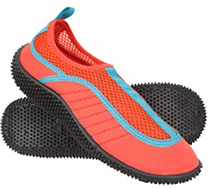 Mountain Warehouse Bermuda Kids Aqua Shoes - Neoprene Swim Shoes, Mesh Panels Wet Shoes, Lightweight Water Shoes, Slip On - Spring Summer, Beach, Water & Diving Bright Blue 13