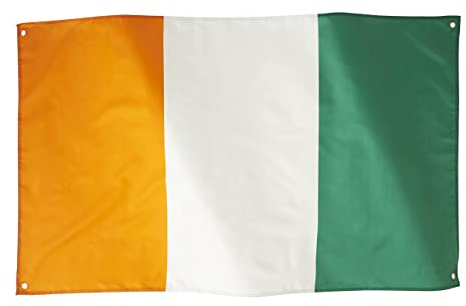 Drapeau Côte d'Ivoire Runesol, 91x152cm, 3ft x 5ft, 4 œillets, œillet en Laiton Dans Chaque Coin, Bannière Ivoirienne, Célébrations, Drapeaux de Qualité Supérieure, Imperméable, Intérieur, Extérieur