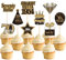 Xsstarmi 36 Pack 70th Birthday Cupcake Toppers Double Printed Seventy Hello 70th Straight Outta 1955 Cupcake Picks for Cheers to 70 Years 70th Birthday Wedding Party Decoration Supplies