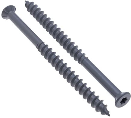 8 mm x 90 mm Light Weight Concrete Screw with Countersunk TX 30 Torx Head, Coarse Thread Sharp Tip Direct Fixing Screw, C4 Corrosion Resistant Anchorage for Indoor and Outdoor Use (10 pcs)