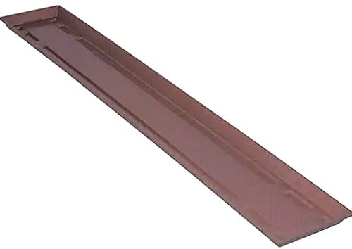 BricoLoco Bandeja Jardinera plástico PVC Base Drenaje y retención de Agua. Color Elegante Pierra Moteada. Tres tamaños (1, 100 cm)