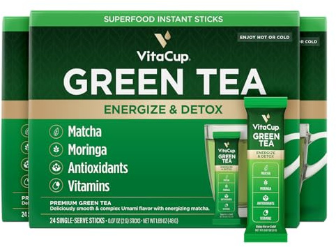 VitaCup Slim Instant Tea Packets For Diet Support, 72ct