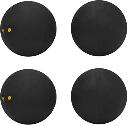 PYNQ 4X Squash Ball -Gelbe Punkte Niedrige Geschwindigkeit Sportgummibälle Professioneller Spieler Wettbewerb Squash