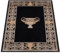 Belle Arti Teppich Orientteppich Wohnzimmer in Schwarz Gold mit Griechischem Mäander Amphore Muster Kurzflor - orientalisch antik edel rutschfest antiallergisch 100% Polyester (120 x 170 cm)