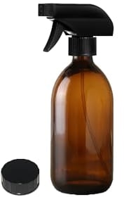 Fam Organic 200ml Amber Glass Spray Bottles - Ideal for Aromatherapy, Skin Care, and Cleaning – BPA-Free, Eco-friendly, Refillable, with Durable Trigger Sprayer (200ml - Pack of 1)