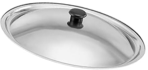 HOLIDYOYO Stainless Steel Lid for Pots and Pans Multi-purpose Replacement Cover Compatible with Frying Pans and Cookware Easy to Clean Design