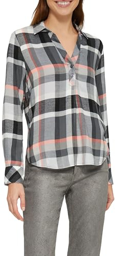 s.Oliver Karierte Bluse mit Hemdkragen