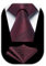 HISDERN Burgundisch Herren Krawatte Formell Streifen Krawatte mit Einstecktuch Set Hochzeit Krawatten and Taschentuch