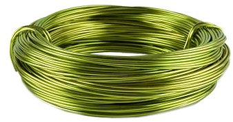 Aluminiumdraht Ø 2mm - 60m Ring in verschienden Farben. (Oliv)