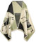 EXTREE Schals für Damen, Pashmina, seidiger Schal, Wickeltuch für Abendkleid, Decke, offener Poncho, Umhang, Aag-Milch, gelb-schwarzes Pferd, Small