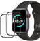 Cable Leader Schutzfolie für Panzerglas für Apple Watch Series 7/8/9(41mm), 2 Stück Anti Kratzer Schutzglas, Wasserdicht, Keine Blasen, Anti-Staub, Hoch Definition Apple Watch 41mm displayfolie