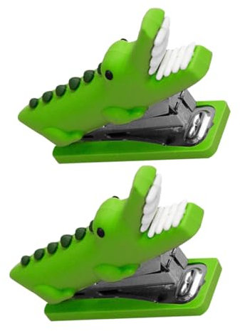 DIYEAH 2St Alligator-Hefter Hochleistungs-Tischhefter Heftgerät für Tiere Schulhefter Mini-Booklet Tierisches Bürozubehör Broschüren werkzeug Desktop-Hefter Buchhefter Kieselgel Green