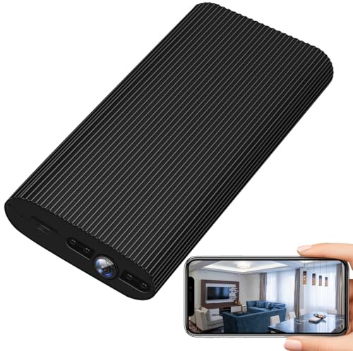 Power Bank Camera, WiFi Smart Indoor Security Camera 1080P HD Wireless Nanny Cam with Motion Detection, Portable Video Recorder for Home, Baby, Pet, No Audio
