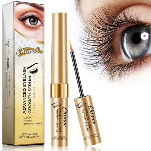 Wimpernserum,3ml Ohne Hormone Augenbrauen Serum für Besseres Wachstum von Wimpern & Brauen Wimpernserum Testsieger丨Eyelash Serum für Lange, Voluminöse Und Schöne Wimpern