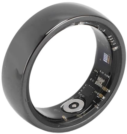 NFC 5ATM Smart Ring - Keramik -Fitness -Tracker mit Multisportmodi, Schrittzähler, Magnetisches Ladung, Leichter Gesundheitsring für Männer und Frauen (17,5 mm / 0,69in) (18,3 mm / 0,72 Zoll) (19,1