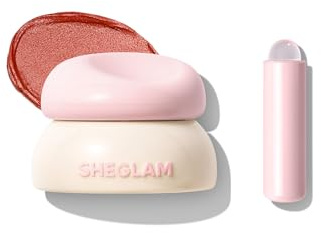 SHEGLAM Bounce Putty Pocket Lip Pot velvet Matte Lip Gloss Soft High Pigment Color Lip Stain with Brush-Sangria Slay