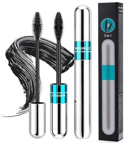 Mascara Wasserfest Schwarz, Essence Mascara,Volumen wimperntusche für dichte, Definierte Wimpern, Sanft zu den Augen,Gleichmäßiges Auftragen dank präziser Bürste,1 Stück