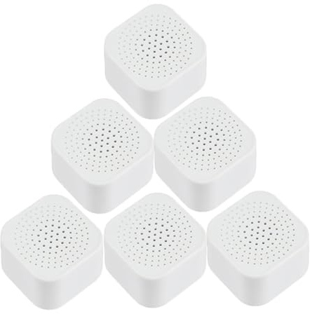 GARVALON 6pcs Activated Charcoal Fridge Odor Deodorizer Box Portable Refrigerator and Freezer Odor Absorber Moisture Resistant Air Freshener for Closet Bathroom Car