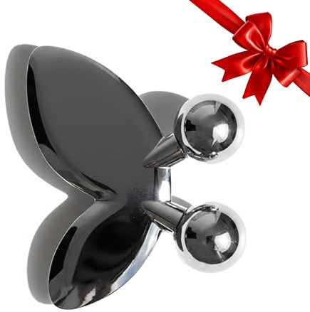 2IN1 Butterfly Ice Globe Gua Sha - Cryo-Therapie und Gua Sha Massage - Kalt & Warm Anwendung - Gua Sha Edelstahl - Eisroller Gesicht