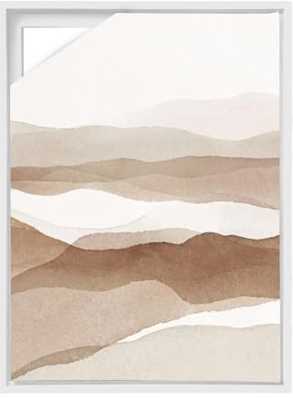BTSAE Schattenfugenrahmen 30x40 cm, Holzrahmen für Leinwand, MDF Bilderrahmen für Leinwand/Keilrahmen, Leicht abnehmbar für Motivwechsel, Weiß Leinwand Rahmen (Weiß, 30×40cm)