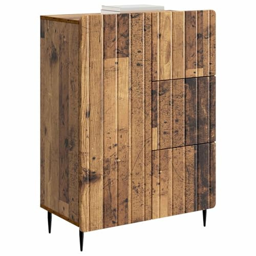 vidaXL Sideboard Altholz 66 x 34,5 x 91,5 cm Holzwerkstoff, Moderner Sideboard, praktischer Stauraum, rechteckiger Wohn- und Essbereich-Organizer, tolle Lösung