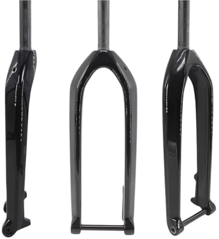 Generico Forcella MTB Interamente in Fibra di Carbonio, Perno Passante Boost 15x110mm, Canotto Conico, Freno A Disco con Passaggio Interno(Straight 29 Gloss)