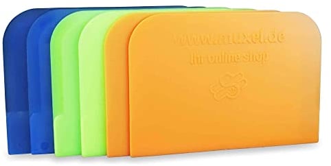 Einfache Teigkarte Teigschaber, Teigschaberkarte oder Teigbrotschneider zum Backen aus Kunststoff Schüsselschaber, Scraper zum Glattstreichen von Teig Flexibles Material… (6) (6)