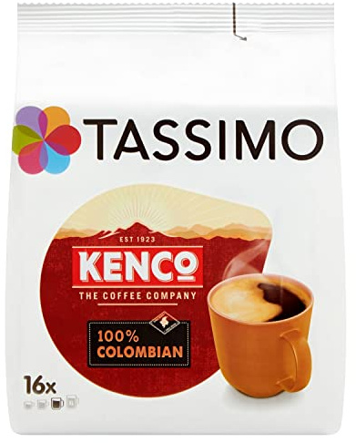 Tassimo Kenco Colombian Coffee Pods (16 pods 16 Servings)
