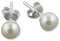 Rivelle Damen Süßwasser Perlenohrringe 6,5 mm creme Exclusive Ohrstecker echte Perlen