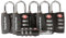 Lot de 6 Cadenas TSA avec Indicateur d'Ouverture | Cadenas pour Valises | Cadenas à Code TSA à 3 Chiffres pour Valises, Sacs de Voyage, Bagages, Sacs de Sport, Sacs à Dos, etc. (Noir)