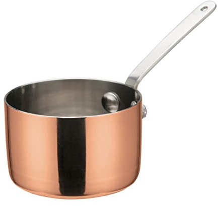 Winco DCWA-202C Mini Sauce Pan, Copper Stainless Steel Aluminum