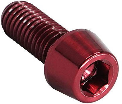 F26 Titan M6 Schraube DIN912 konisch (rot, 18mm)
