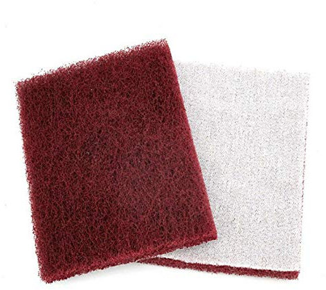 Scourer Scouring Pad - Red 10 Pack Multi-Purpose Cleaning Sponges Heavy Duty Abrasive Sponges for Kitchens Bathrooms and Heavy Duty Cleaning