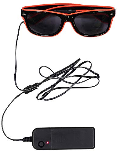Dress Up America LED-beleuchtete Partybrille – erhältlich in 4 lustigen Farben: Blau, Grün, Rot und Gelb