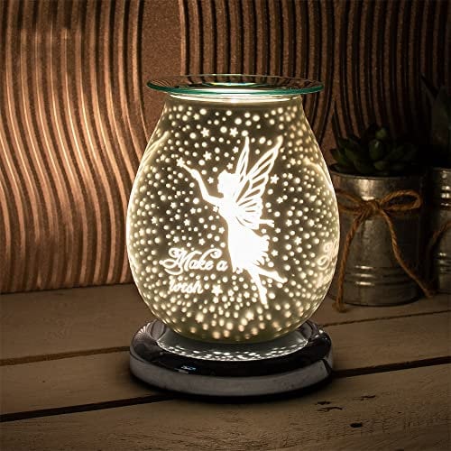 The Leonardo Collection Desire Aroma Lamp - Satin Finish - 'Make a Wish' Fairy Design