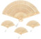 4 Stück Bambus Handfächer Hochzeitsfächer Dekoration Faltfächer Folding Fans Hand Klappfächer, Handheld Faltventilator Chinesischer Fächer Mit Quasten für Männer Damen Hochzeit