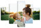 CCWACPP Benutzerdefinierte 5 teilige Wandbilder personalisierte Leinwanddrucke mit Ihren Fotos individuelle Poster Geschenke fertig zum Aufhängen 150x100 cm