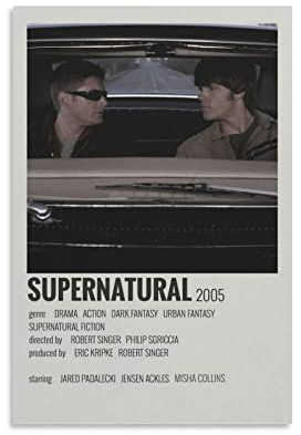 BBZL Supernatural TV-Serie-Poster, Leinwandkunst, dekorativer Gemälde, Bilddruck, moderne Familie, Jungen, Mädchen, Schlafzimmer, Wohnzimmer, Dekoration, Poster, 30 x 45 cm