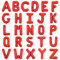 TONIFUL 52 Pieces 16 Inch Red Letter A-Z Balloons,Custom Phrase Mylar Foil Alphabet Letter DIY Personalized Phrase Banner for Birthday Anniversary Celebration Graduation Party Supplies Decoration
