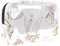 Reise Make-up Tasche,Kulturbeutel,Kosmetiktasche,Schwan rosa Schwan,Kosmetiketui,wasserdicht,Make-up-Beutel aus PVC