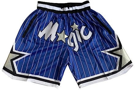 NOLLAM Magic Basketball-Shorts, Netzstoff, Orlando Magic Fan-Sport-Shorts, Basketball-Shorts, Größe,M