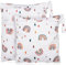 Loscarol,2 Stück wetbag Kindergarten groß，nasstasche Wet Bag windeltasche klein，nassbeutel Kindergarten personalisiert for Baby stoffwindeln (Regenbogen)