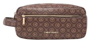 Carlo Colucci Kosmetiktasche Braun OS